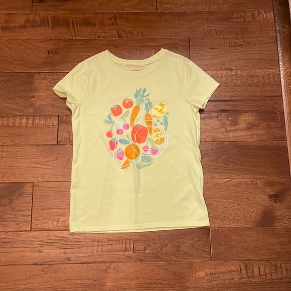 Cat & Jack Lime Green Veggies Short-Sleeve T-Shirt Size M 7/8 - Picture 2 of 8